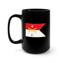 Load image into Gallery viewer, Black Mug (11oz, 15oz) - F Troop, 4th Cavalry Regiment - Guidon - Std
