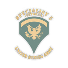 Load image into Gallery viewer, Kiss-Cut Stickers - Army - Enlisted - SPEC 5 - Specialist 5  - Std wo Txt X 300
