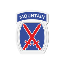 Load image into Gallery viewer, Die-Cut Magnets - DUI - 10th Infantry Division X 300
