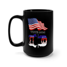 Load image into Gallery viewer, Black Mug 15oz - USA - VOTE 2024 X 300
