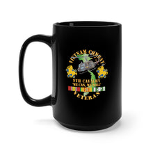 Load image into Gallery viewer, Black Mug 15oz - Army - Vietnam Combat Cavalry Veteran w 9th Cav Helicopter X 300

