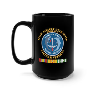 Black Mug 15oz - Army - 174th AHC - Vietnam Vet w VN SVC