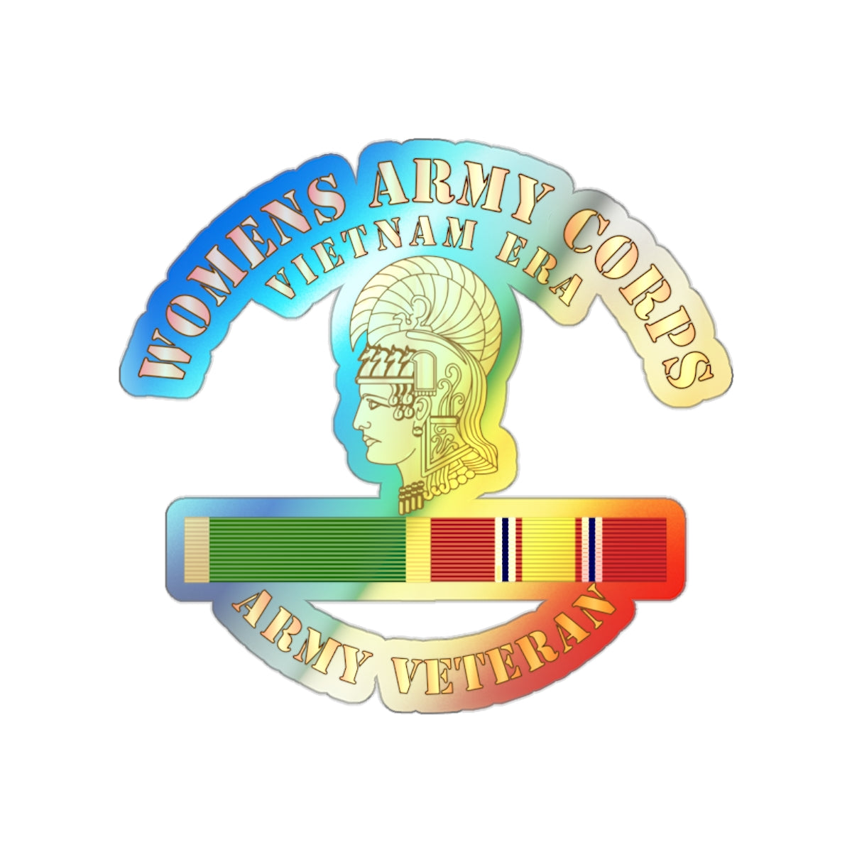 Holographic Die-cut Stickers - Womens Army Corps Vietnam Era - w WAC ...