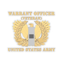 Load image into Gallery viewer, Kiss-Cut Stickers - Army - Warrant Officer - W01 - Veteran - Flat - Eagle and Bar X 300
