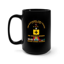 Load image into Gallery viewer, Black Mug 15oz - Army - 3rd Bn, 5th Cavalry - 3rd Armored Div - Desert Storm Veteran
