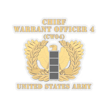 Load image into Gallery viewer, Kiss-Cut Stickers - Army - Chief Warrant Officer - CW04 - Flat - Eagle and Bar X 300

