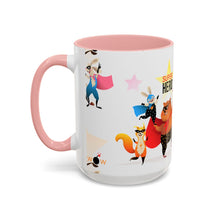 Load image into Gallery viewer, Accent Coffee Mug (11, 15oz) - Superhero Animals
