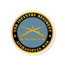 Load image into Gallery viewer, Die-Cut Magnets -Army - 2nd  Infantry Regiment Branch - Do Not Touch Me - Afghanistan War X 300
