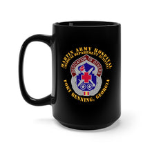 Load image into Gallery viewer, Black Mug 15oz - Army - Martin Army Hospital - DUI - Ft Benning Ga
