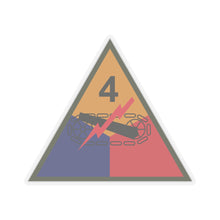 Load image into Gallery viewer, Kiss-Cut Stickers - SSI - 4th Armored Division
