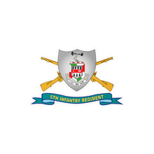 Load image into Gallery viewer, Kiss-Cut Vinyl Decals - Army - 5th Infantry Regiment - DUI w Br - Ribbon X 300
