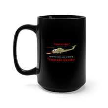 Load image into Gallery viewer, Black Mug 15oz - Army - AH-1 Cobra - Snake Attack - Slicks are for Kids
