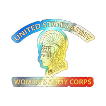 Load image into Gallery viewer, Holographic Die-cut Stickers - US Army WAC
