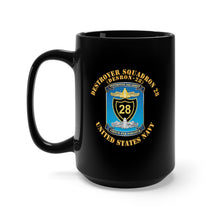 Load image into Gallery viewer, Black Mug 15oz - Navy - Destroyer Squadron 28 (DESRON-28) X 300
