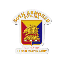 Load image into Gallery viewer, Die-Cut Magnets - Army - DUI - 50th Armored Division wo Txt - Jersey Blues - US Army X 300
