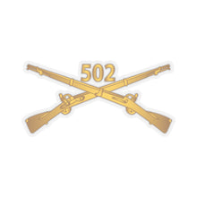 Load image into Gallery viewer, Kiss-Cut Stickers - Army - 502nd Infantry Regt - Infantry Br wo Txt

