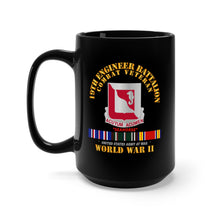 Load image into Gallery viewer, Black Mug 15oz - Army - 19th Engineer Battalion - WWII w EU SVC
