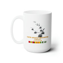 Load image into Gallery viewer, White Ceramic Mug 15oz - Army - 240th Assault Helicopter Co w VN SVC V1
