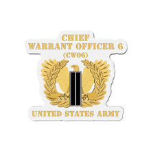 Load image into Gallery viewer, Die-Cut Magnets -SSI - Army - Chief Warrant Officer - CW06 - Flat - Eagle and Bar X 300
