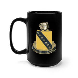 Black Mug 15oz - 645th Tank Destroyer Battalion - DUI wo Txt X 300