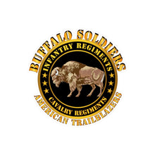 Load image into Gallery viewer, Kiss-Cut Vinyl Decals - Army - Buffalo Soldiers - Infantry - Cavalry Regiments X 300
