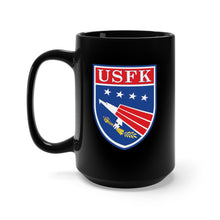 Load image into Gallery viewer, Black Mug 15oz - United States Forces Korea - USFK - SSI - wo Txt X 300
