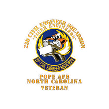 Load image into Gallery viewer, Kiss-Cut Vinyl Decals - USAF - 23d Civil Engineer Squadron - Tiger Engineers - Pope AFB, NC
