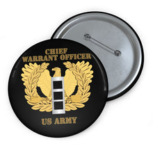 Load image into Gallery viewer, Custom Pin Buttons - Emblem - Warrant Officer - CW3 - 1
