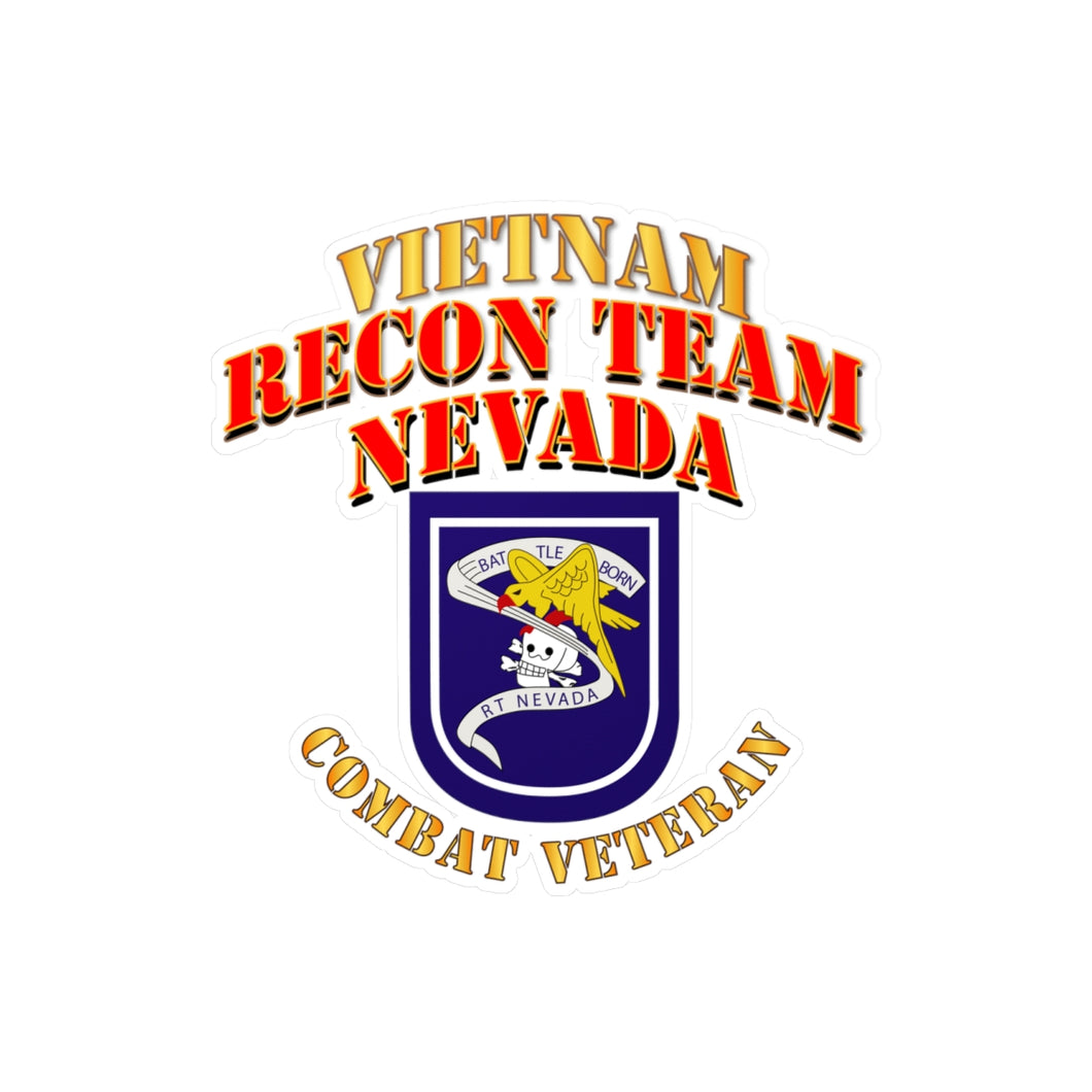 Kiss-Cut Vinyl Decals - RECON TEAM -  Recon Team Nevada - Vietnam - Cbt Vet V1