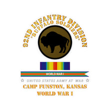 Load image into Gallery viewer, Kiss-Cut Vinyl Decals - Army - 92nd Infantry Division - Buffalo Soldiers - Camp Funston Ks - WWI
