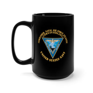 Black Mug 15oz - Navy - Commander, Naval Air Force Atlantic - COMNAVAIRLANT X 300