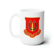 Load image into Gallery viewer, White Ceramic Mug 15oz - Army - 26th Field Artillery wo Txt
