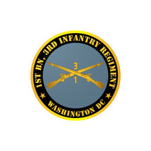 Load image into Gallery viewer, Kiss-Cut Vinyl Decals - Army - 1st Bn 3rd Infantry Regiment - Washington DC w Inf Branch
