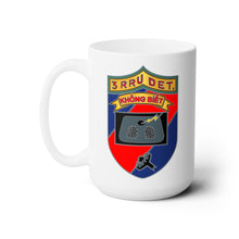 Load image into Gallery viewer, White Ceramic Mug 15oz - Army - 3rd Radio Research Unit (RRU)  wo Txt
