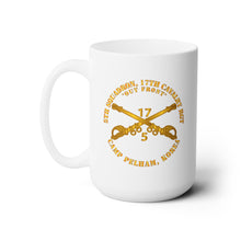 Load image into Gallery viewer, White Mug 15oz -Army - 5th Sqn 17th Cavalry Regiment - Camp Pelham, Korea
