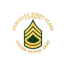 Load image into Gallery viewer, Kiss-Cut Vinyl Decals - Army - Sergeant First Class - SFC - Veteran - Flat X 300

