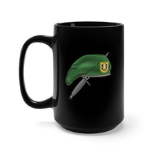 Load image into Gallery viewer, Black Mug 15oz - 1st SFG Beret and Dagger X 300
