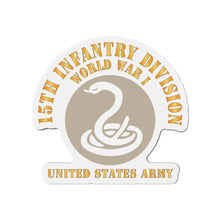 Load image into Gallery viewer, Die-Cut Magnets - Army - SSI - 15th Infantry Division  - WWI - US Army X 300
