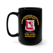 Load image into Gallery viewer, Black Mug 15oz - Army - 19th Engineer Battalion - Ft Knox KY
