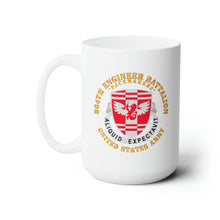 Load image into Gallery viewer, White Ceramic Mug 15oz - Army - 864th Eng Bn - US Army
