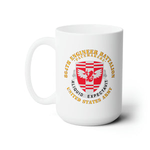 White Ceramic Mug 15oz - Army - 864th Eng Bn - US Army