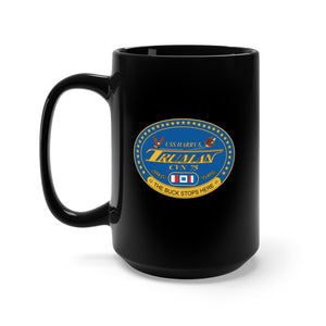 Black Mug 15oz - USS Truman (CVN 75) X 300