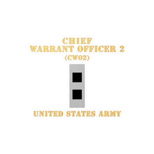 Load image into Gallery viewer, Kiss-Cut Vinyl Decals - Army - Chief Warrant Officer 2 - CW02 - Flat - X 300
