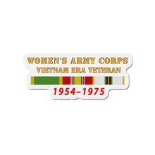 Load image into Gallery viewer, Die-Cut Magnets - Army - Womens Army Corps - Vietnam Era Veteran - 1954 - 1975 - WAC - NDSM  - COLD WAR Serv
