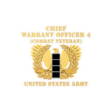 Load image into Gallery viewer, Kiss-Cut Vinyl Decals - Army - Chief Warrant Officer - CW04 - Combat Veteran - Flat - Eagle and Bar X 300
