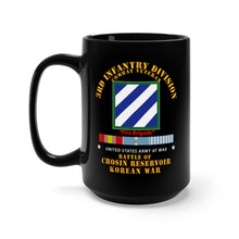 Load image into Gallery viewer, Black Mug 15oz -  3rd ID - Battle Chosin Reservoir w KOREA War SVC
