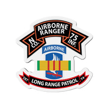 Load image into Gallery viewer, Die-Cut Magnets -SSI - Vietnam - N Co 75th Ranger - 173rd Airborne Brigade - VN Ribbon - LRSD X 300
