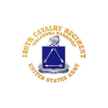 Load image into Gallery viewer, Kiss-Cut Vinyl Decals - Army - 180th Cavalry Regiment - Oklahoma Warriors - US Army X 300

