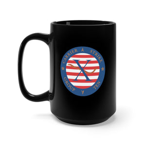 Black Mug 15oz - Navy - Carrier Strike Group 10 (CSG-10) wo Txt X 300