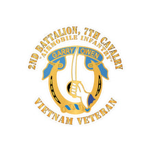 Load image into Gallery viewer, Kiss-Cut Vinyl Decals - Army - 2nd Battalion, 7th Cavalry - Vietnam Veteran X 300
